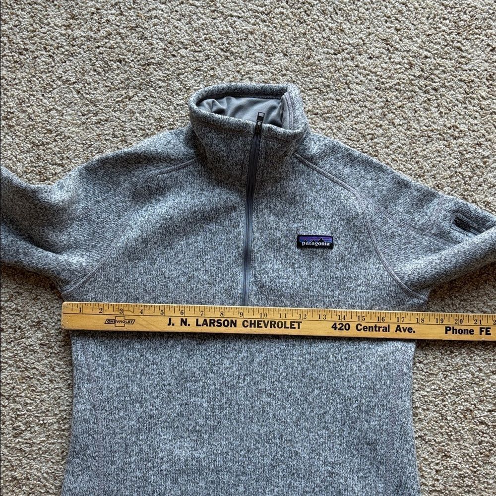 Patagonia Women’s Better Sweater 1/4 Zip Fleece Jacket Heather Gray Sz M - Picture 7 of 12